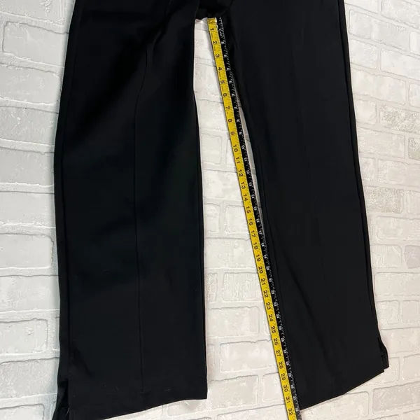 Old Navy Pants Women L Tall Black Dynamic Fleece High Rise Wide Leg Sweat Lounge - Image 14