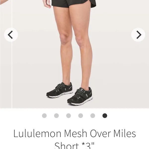 LULULEMON Mesh Over Miles Run Shorts BLACK 3" Running Yoga Swift Ultra Size 4 - Image 8