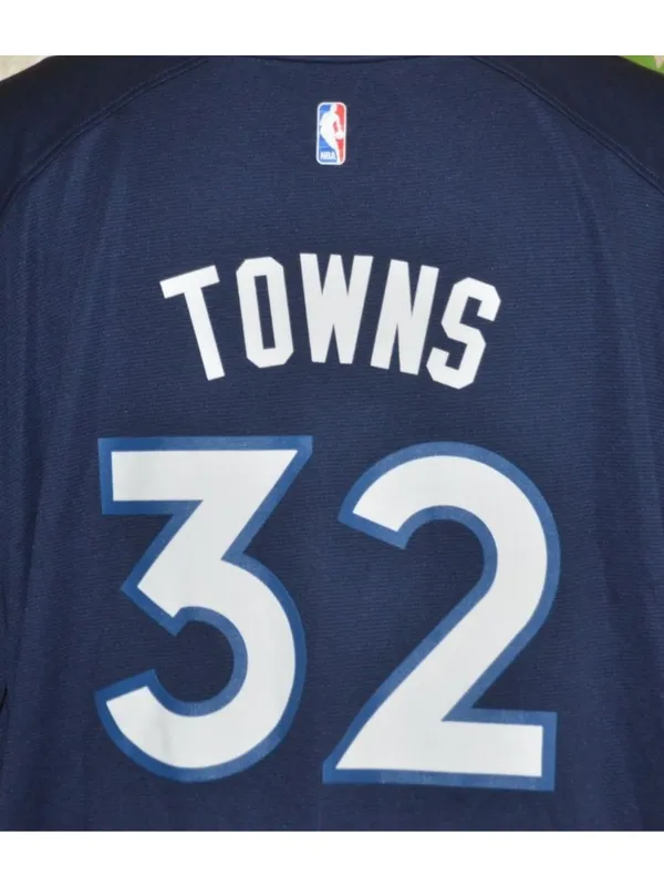 Fanatics Womens Blue Minnesota Timberwolves Towns #32 Jersey Shirt Top Size 2XL - Image 8