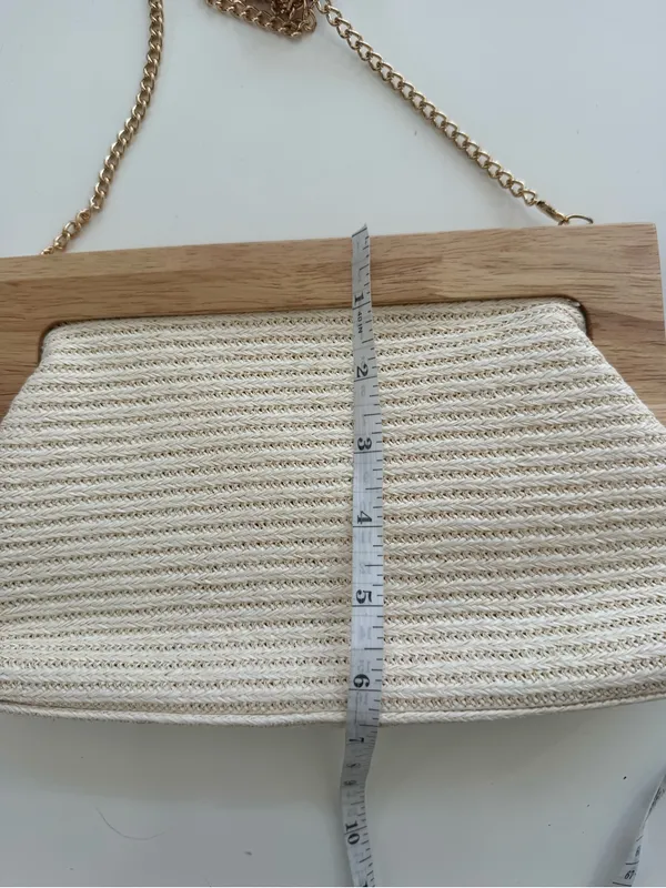NWT Haute Hippie Woven Chain Strap Clutch - Image 6