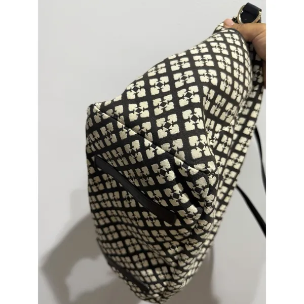 Kate Spade Small Harmony Black & Cream with Pink Accent Stripe 20x12" 9" Handl M - Image 10