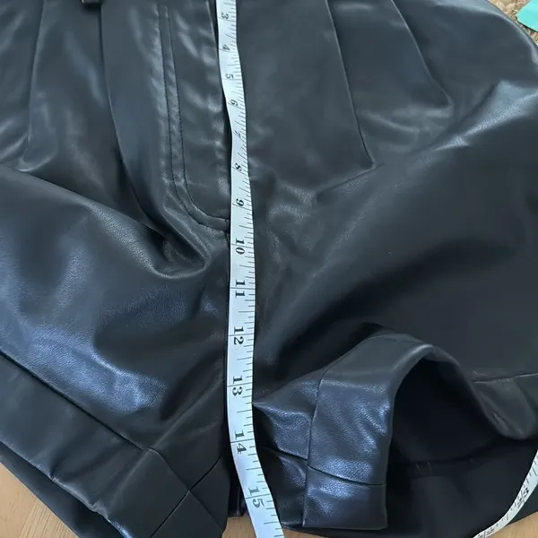 EXPRESS faux leather high rise short EUC - Image 5