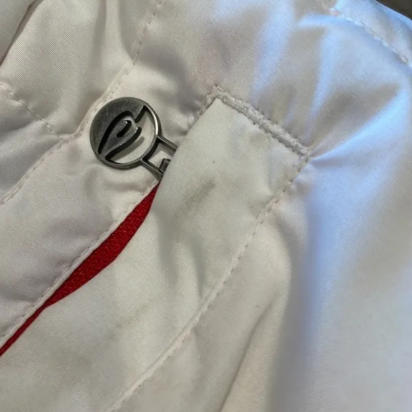 Rip curl Zip Up Puffer Snow Jacket in White‎ Red Size Medium - Image 11