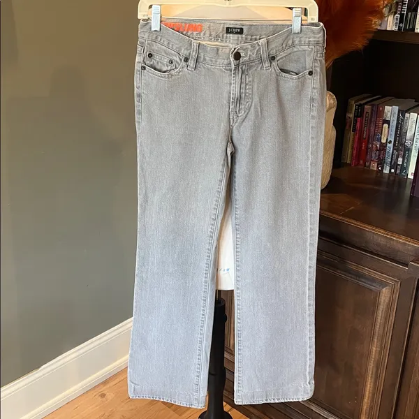 J Crew Low Rise Hipslung Gray Jeans - Image 5