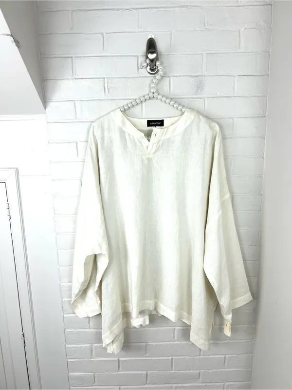NWT Vintage Deadstock Eskandar Linen Oversized Top Size 1 - Image 2