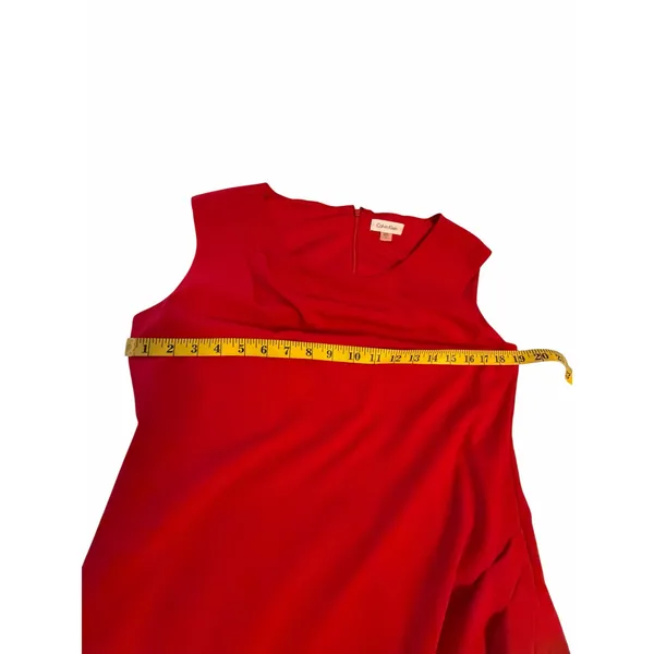 Calvin Klein Red Sheath Dress - Size 12 - Image 5