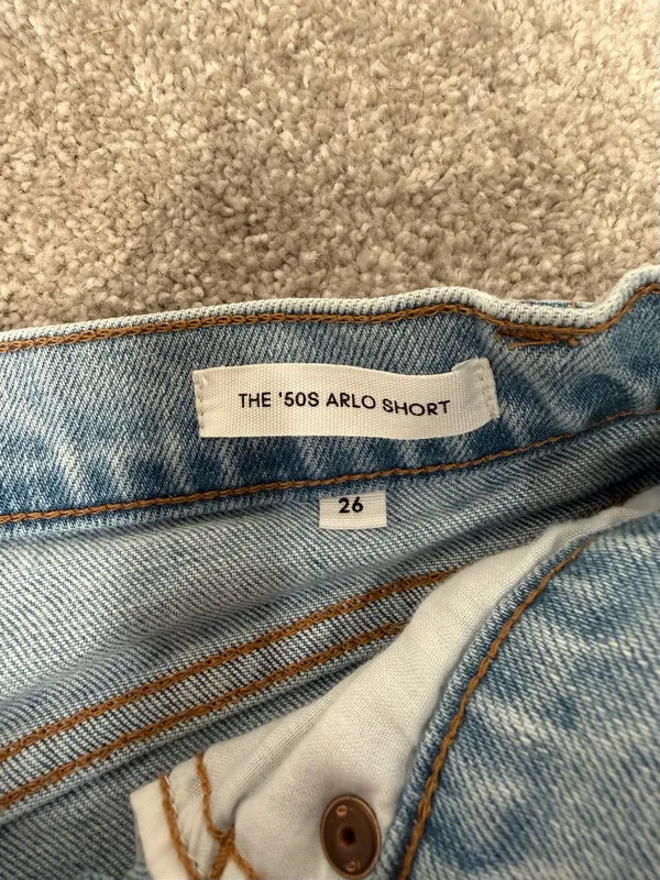 Aritzia Denim Forum The ’50s Arlo Light Wash Denim Shorts Size 26 - Image 3