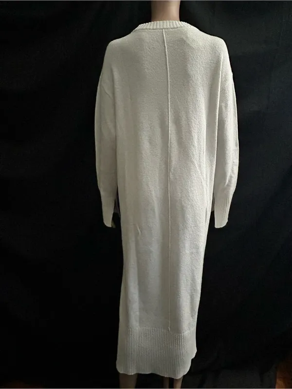Haven Well Within Organic Cotton Elegant Cream Knit Sweater Dress NWT SM - Image 2