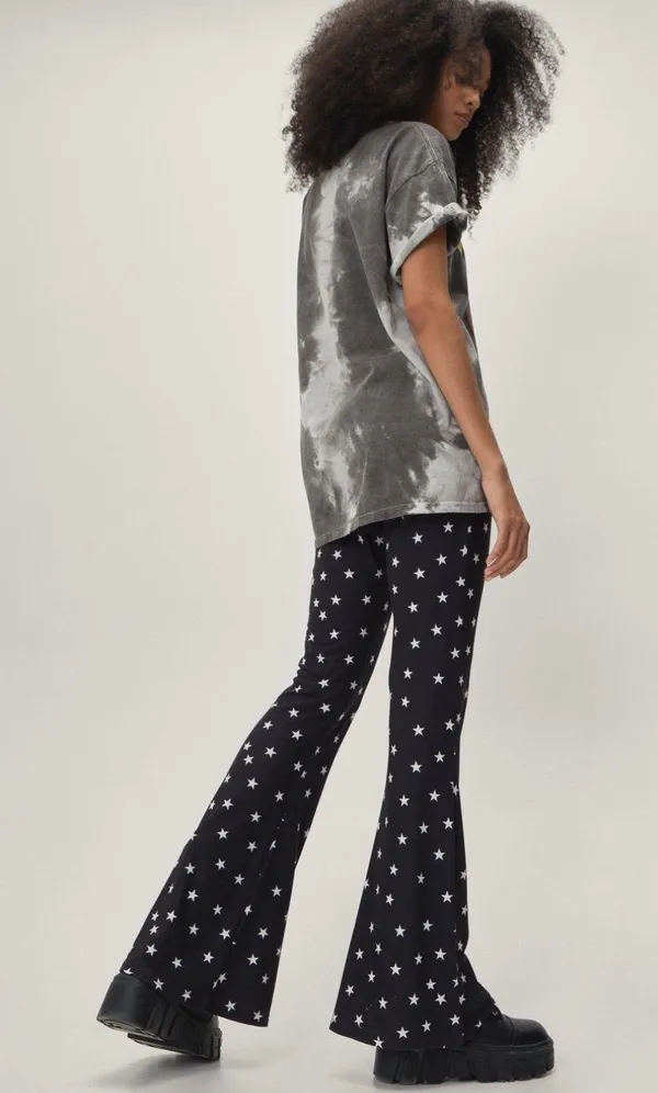 Star Print Flares - Image 2