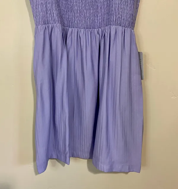 Nsr Women’s Julia Woven Smocked Ruffle Tank Dress Lavender Size Medium NWT - Image 3