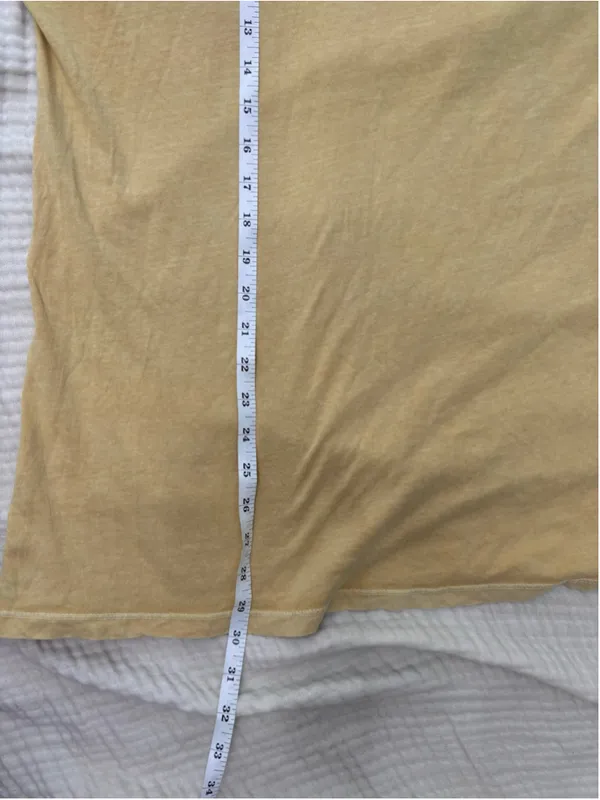 Women's We The Free Long Sleeve Tee, Size M, Yellow Cotton - Image 6