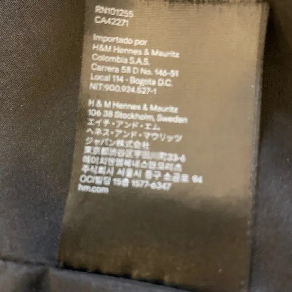 H&M Black Moto Jacket - Image 5