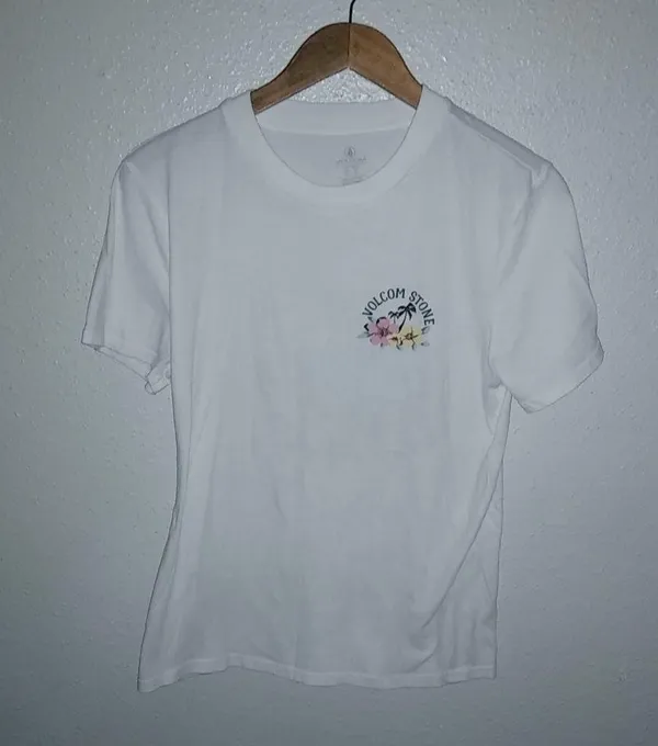 Volcom M The Volcom Stone Off the Island Enchanted Top in White - Image 3