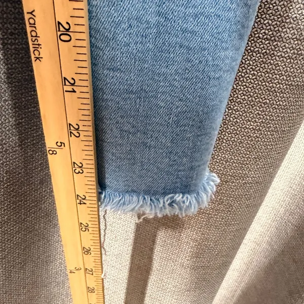 Mother The Insider Crop Step Fray Jeans Light Blue Wash Size 29‎ Limited Edition - Image 7