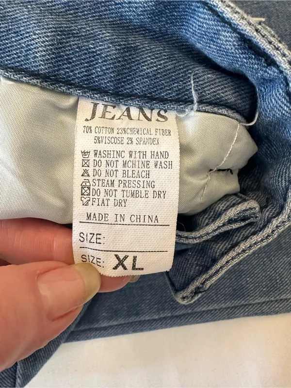 Boutique Wide Leg Women’s Extra Large Denim Jeans - Image 6
