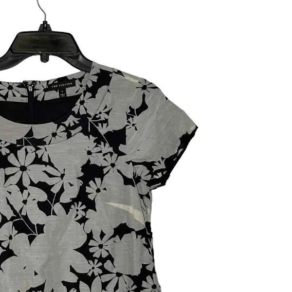 The Limited Dress Size Small Tan Black Floral Pink Bottom SS‎ Womens Silk Blend - Image 5