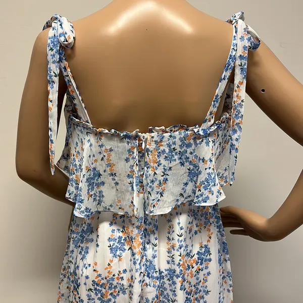 NWT Selfie Leslie Dress Floral Midi Dress with Tie straps & belt size 8 - Image 8