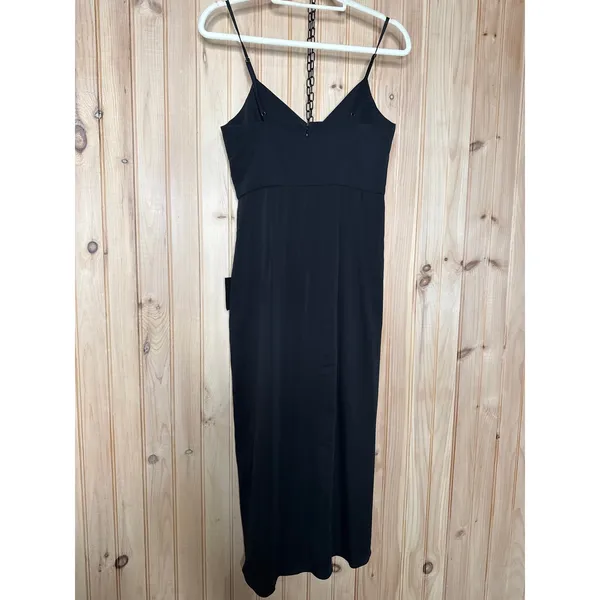 NWT Lulus Reinette Black Midi Dress Party Holiday Classy Elegant Gala Banquet M - Image 7