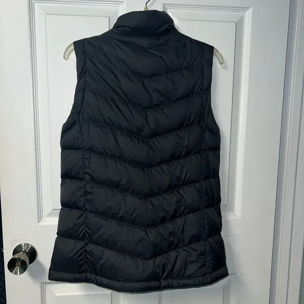 Eddie Bauer Down Vest quilted puffer zip up EB650 Black new small - Image 5
