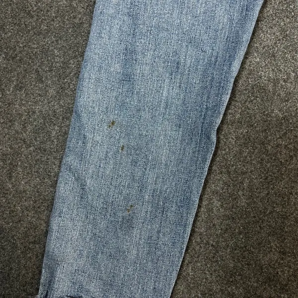 Levis Wedgie Skinny Jeans 28 Medium Wash Distressed Raw Hem High Rise Denim - Image 5