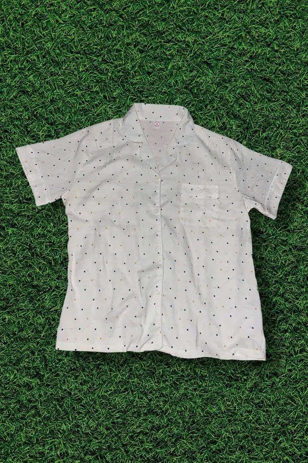Polka Dot PJs White Size 4 - Image 2