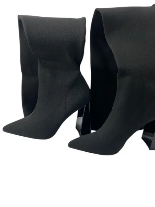 Cape Robbin Flo-A Black Stretch Thigh High Boots Block Heel Size 8 NIB - Image 5