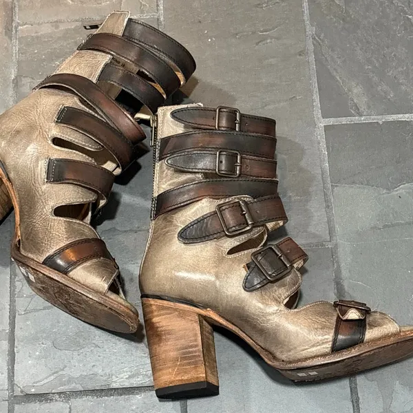 Freebird Bond Leather Gladiator Heeled Sandal - Image 2