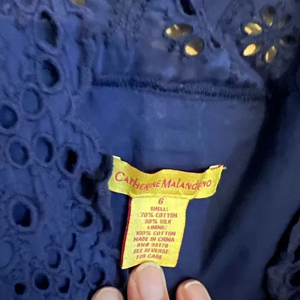 Catherine malandrino‎ blue dress 6 - Image 6