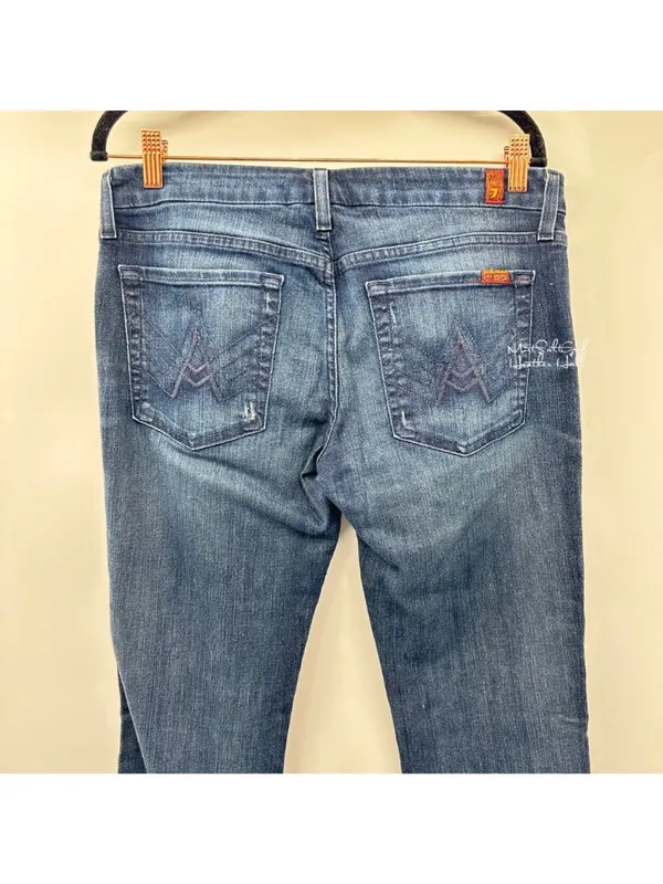 7 For All Mankind A Pocket Bootcut Jeans Size 31 - Image 3