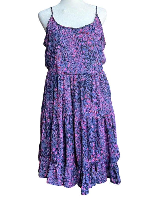 Buddy Love The Hillary Pink & Purple Mini Dress Sz‎ L - Image 2