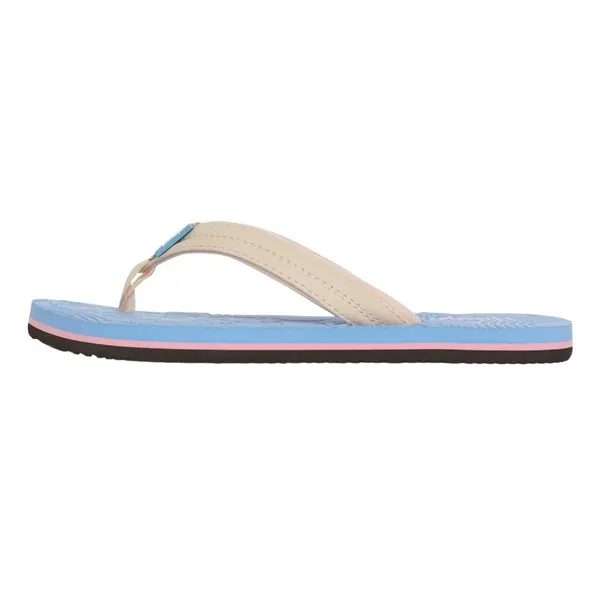 NWT Floopi Women Durable EVA Floral Textured Flip Flops Blue 6M - Image 3