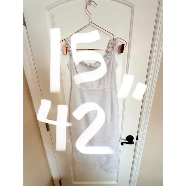 Petal + Pup Dress Womens 4 White Off Shoulder Ruffle Midi Cotton‎ ABG03 03629 - Image 8