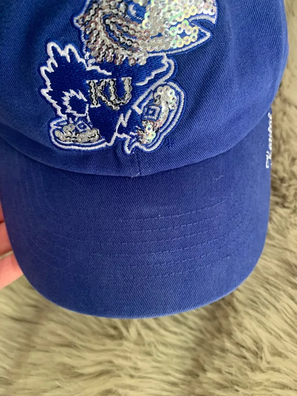 47’ Brand Womens Kansas Jayhawks Sequin Hat - Image 5