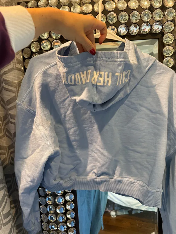 Call Her Daddy Cropped Barstool Sports Hoodie I Am Unwell - Image 3