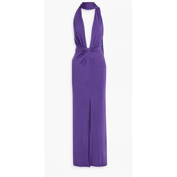 NWT Alice + Olivia Resse Maxi Gown‎ in Purple Sz 2 $495 - Image 5