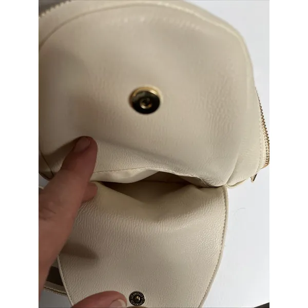 Universal Threads Crossbody Bag Womens Small Light Beige Zip Pockets Adjustable - Image 12