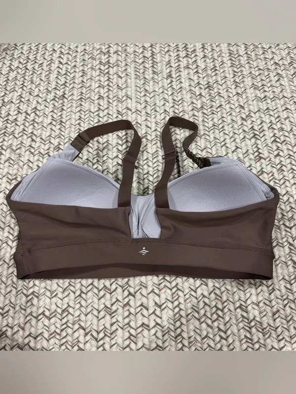 NWOT Halara Brown Medium Support Sheen Running Sports Bra - Image 5