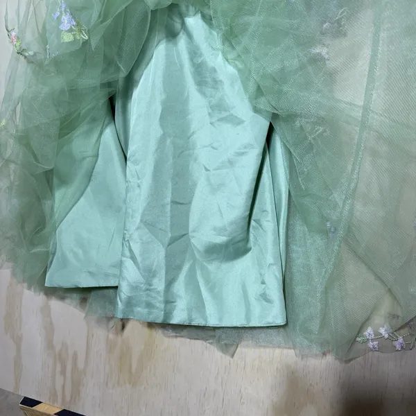Zapaka dress lavender tulle Prom dress floral embroidery corset bodice Size‎ 16W - Image 6