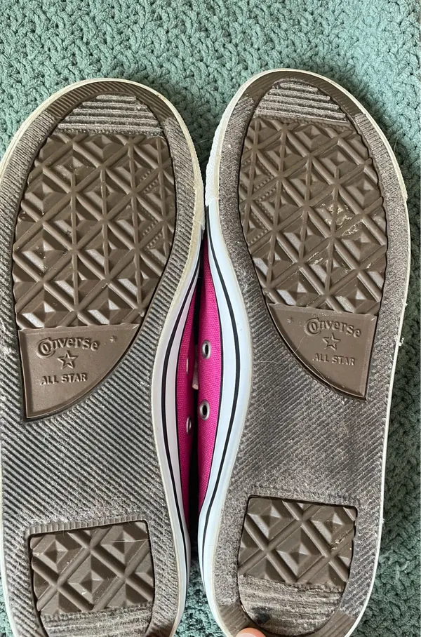 Pink Low Top Converse Sneakers  - Image 8