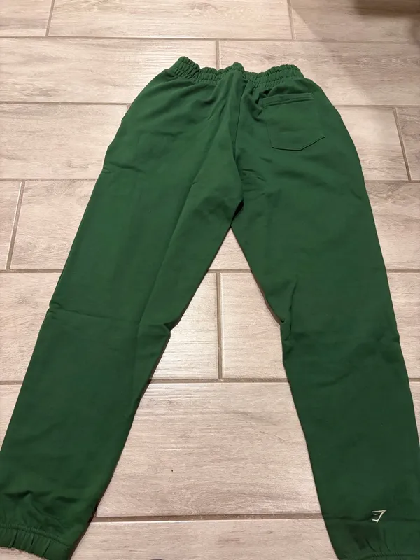 Gymshark Collegiate Graphic Joggers Athletic Green Size Small Women’s NEW - Image 6