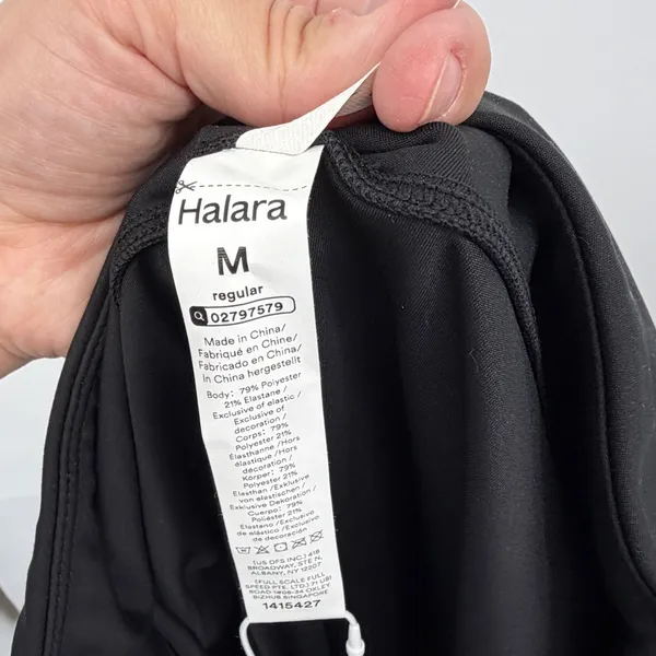 Halara Cargo Work Pants Black M Stretch High Rise NWT Office Travel - Image 4