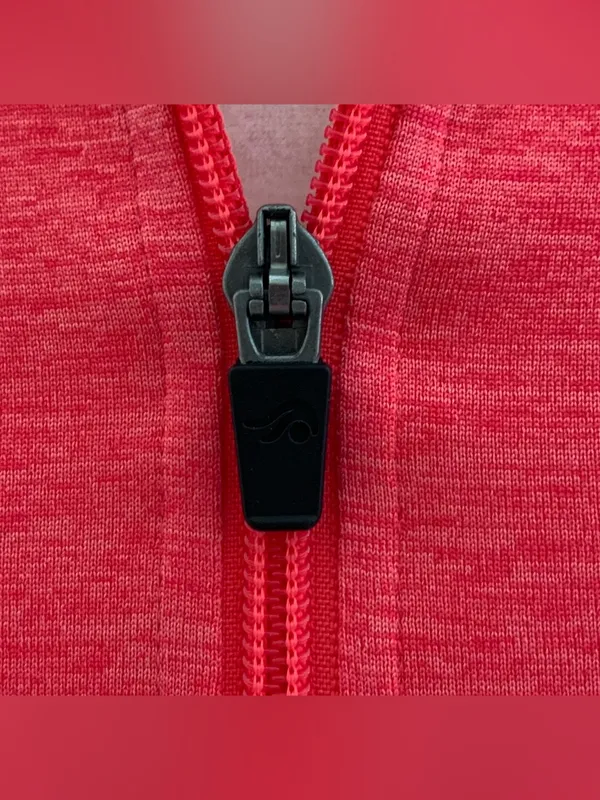 Ideology Coral Pink Mock Neck Front Zipper Pockets Athletic Jacket Top Size XS - Image 5