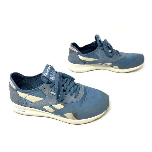 Reebok Size 10 Sneakers Running Shoes Blue Lace Up Exercise‎ Sports Activewear - Image 3