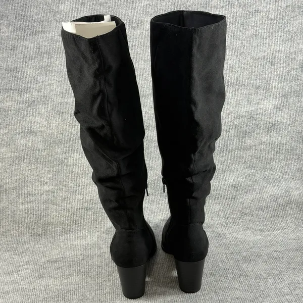 Sun + Stone Size-8M Womens Elviss Slouch‎ Knee High Dress Boots Black - Image 9