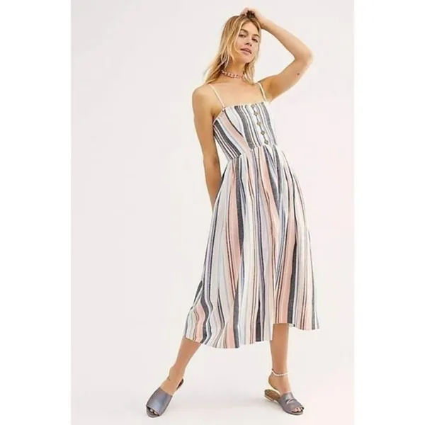Free People Lilah Striped Dress,‎ - Image 5