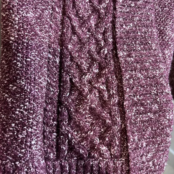 L.L. Bean Women's Burgundy Open-Front Cardigan - Image 4