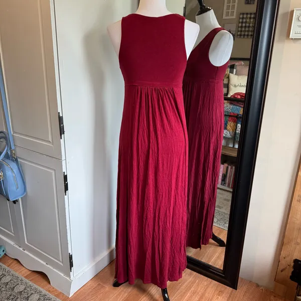 Matty M Small Red Maxi Dress - Image 3