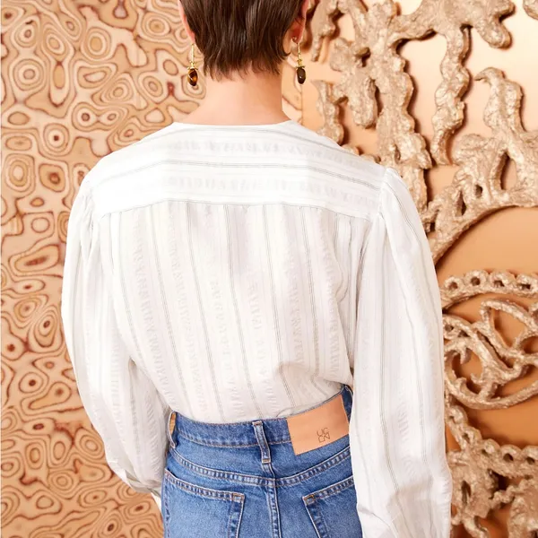 Ulla Johnson Adelaide silk‎ blouse - Image 4