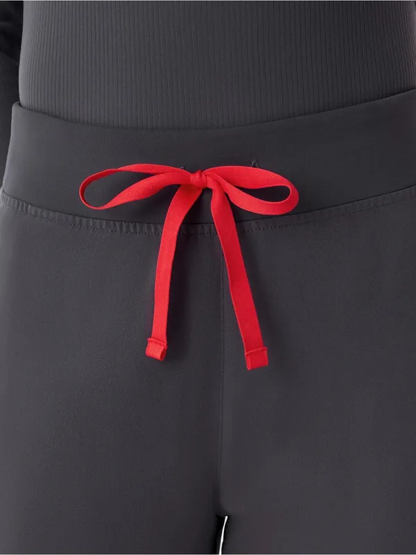 Figs Livingston High-Rise Straight-Leg Scrub Pant Charcoal Gray - Image 10
