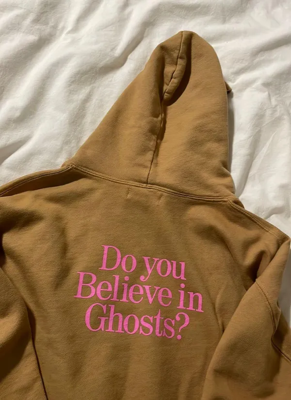 Lonely Ghost Brown Hoodie - Image 3